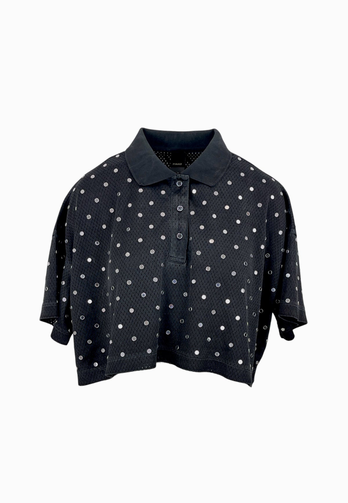 PINKO ERVE POLO RETE GREY