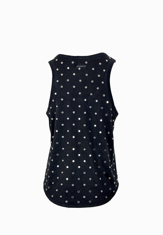 PINKO BERGAMO CANOTTA RETE GREY