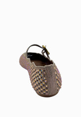 KURT GEIGER BALLERINA STRASS ROSA