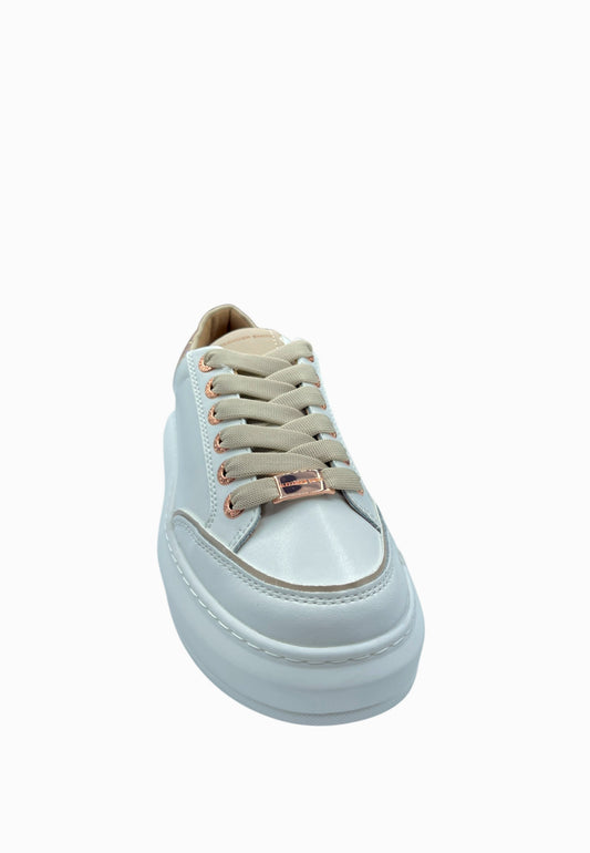 ALEXANDER SMITH SNEAKER BIANCO-ORO