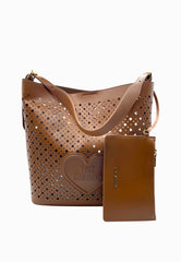 LOVE MOSCHINO BORSA CUOIO