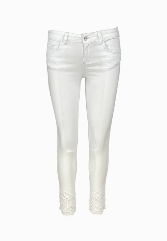 LIU-JO PANTALONE JEANS BIANCO