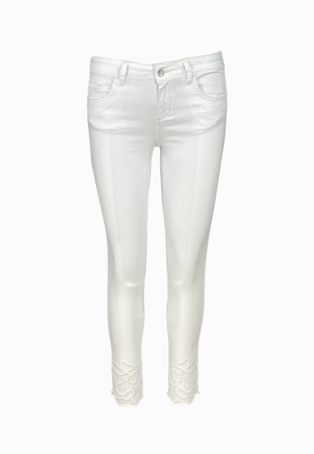LIU-JO PANTALONE JEANS BIANCO