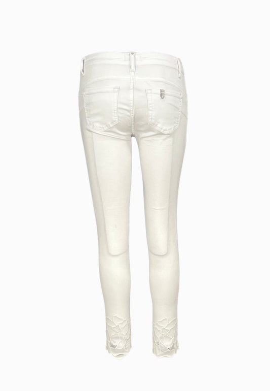 LIU-JO PANTALONE JEANS BIANCO