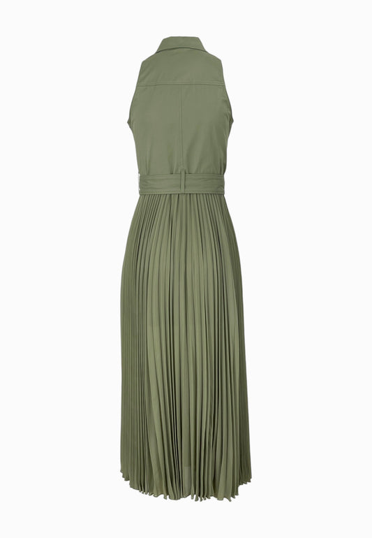 LIU-JO ABITO PLISSE' GREEN