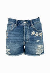 LIU-JO SHORTS STRASS DENIM BLUE