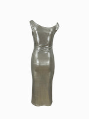 PATRIZIA PEPE ABITO SILVER