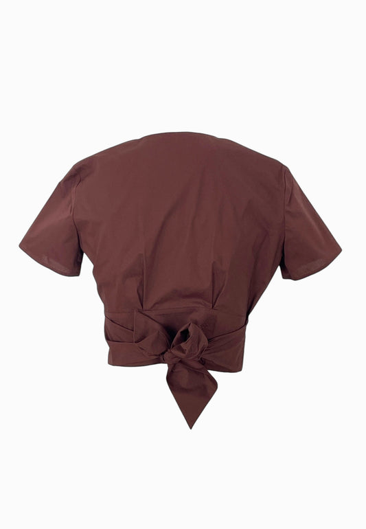 PATRIZIA PEPE CAMICIA BROWN