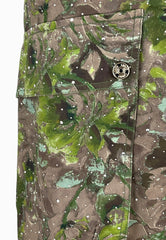 LIU-JO PANTALONE STRASS STAMPA OLIVA