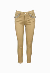 LIU-JO PANTALONE JEANS CREAM