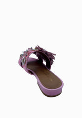 KURT GEIGER CIABATTA RAFFIA PINK