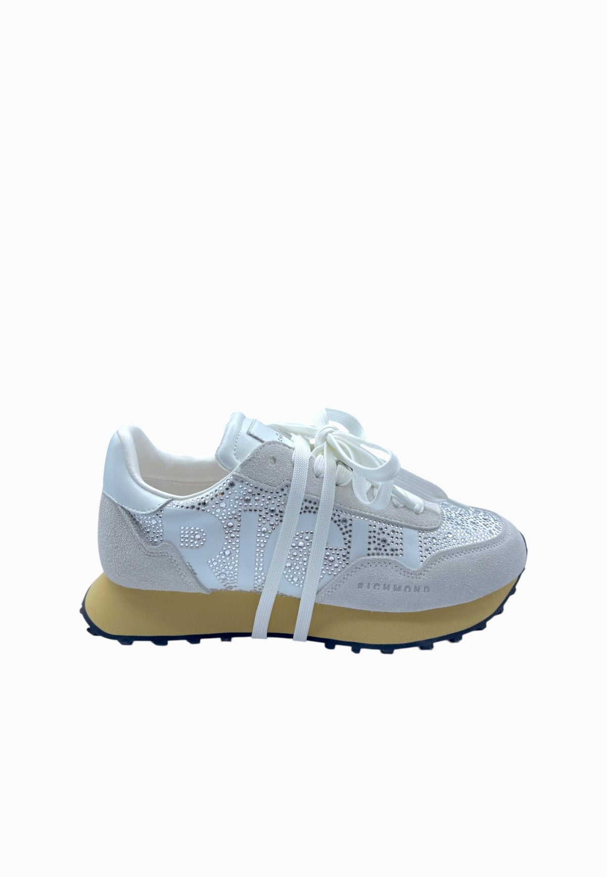 JHON RICHMOND SNEAKER STRASS BIANCO
