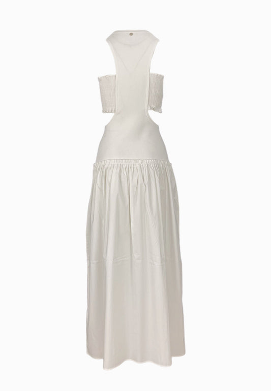 LIU-JO ABITO MAGLIA BIANCO