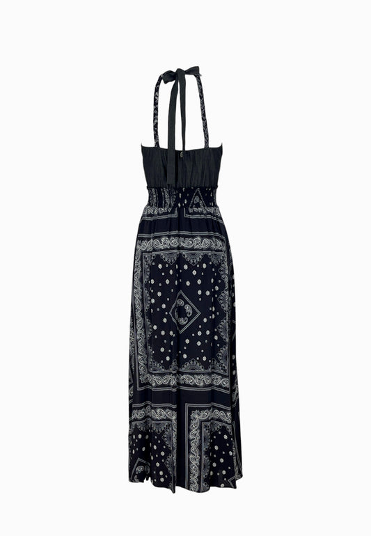 LIU-JO ABITO LUNGO DENIM NERO