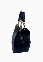 LIU-JO BORSA NERO BRASS