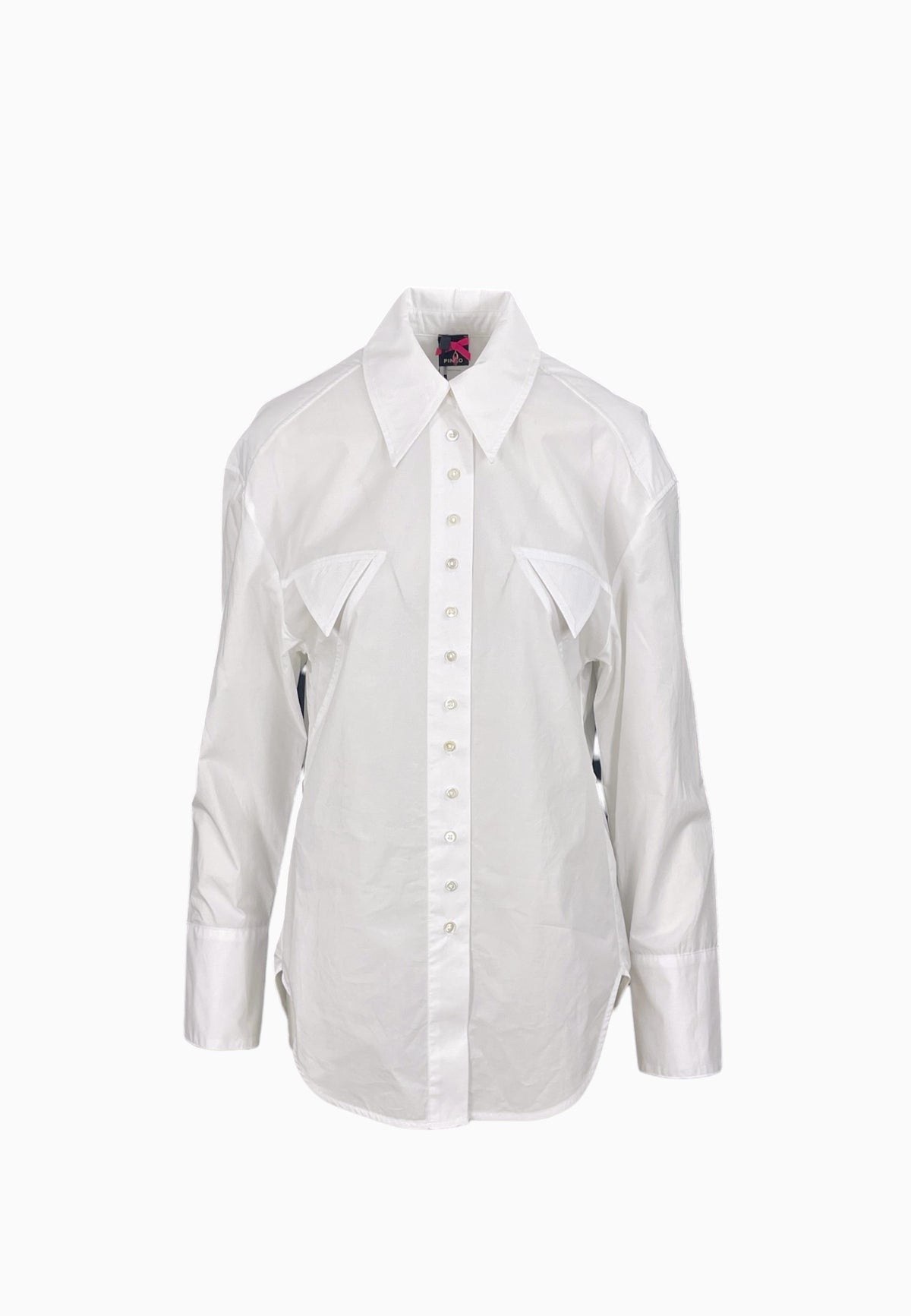 PINKO MAGGIOLINO CAMICIA COTONE BIANCO