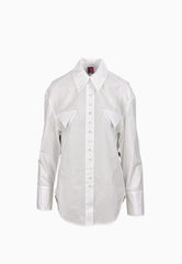 PINKO MAGGIOLINO CAMICIA COTONE BIANCO