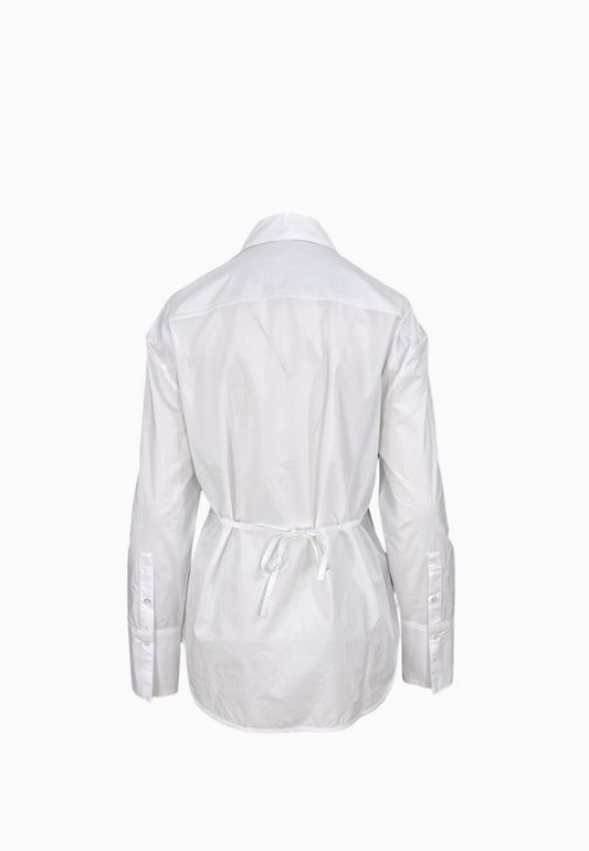 PINKO MAGGIOLINO CAMICIA COTONE BIANCO