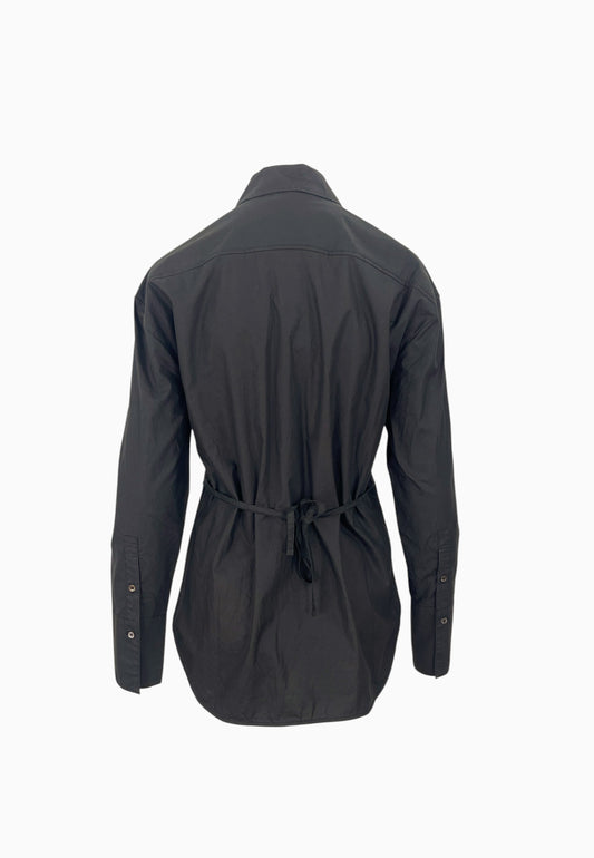 PINKO MAGGIOLINO CAMICIA COTONE NERO