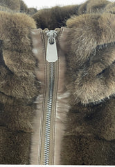 PINKO GLOSSINIA GILET VISONE