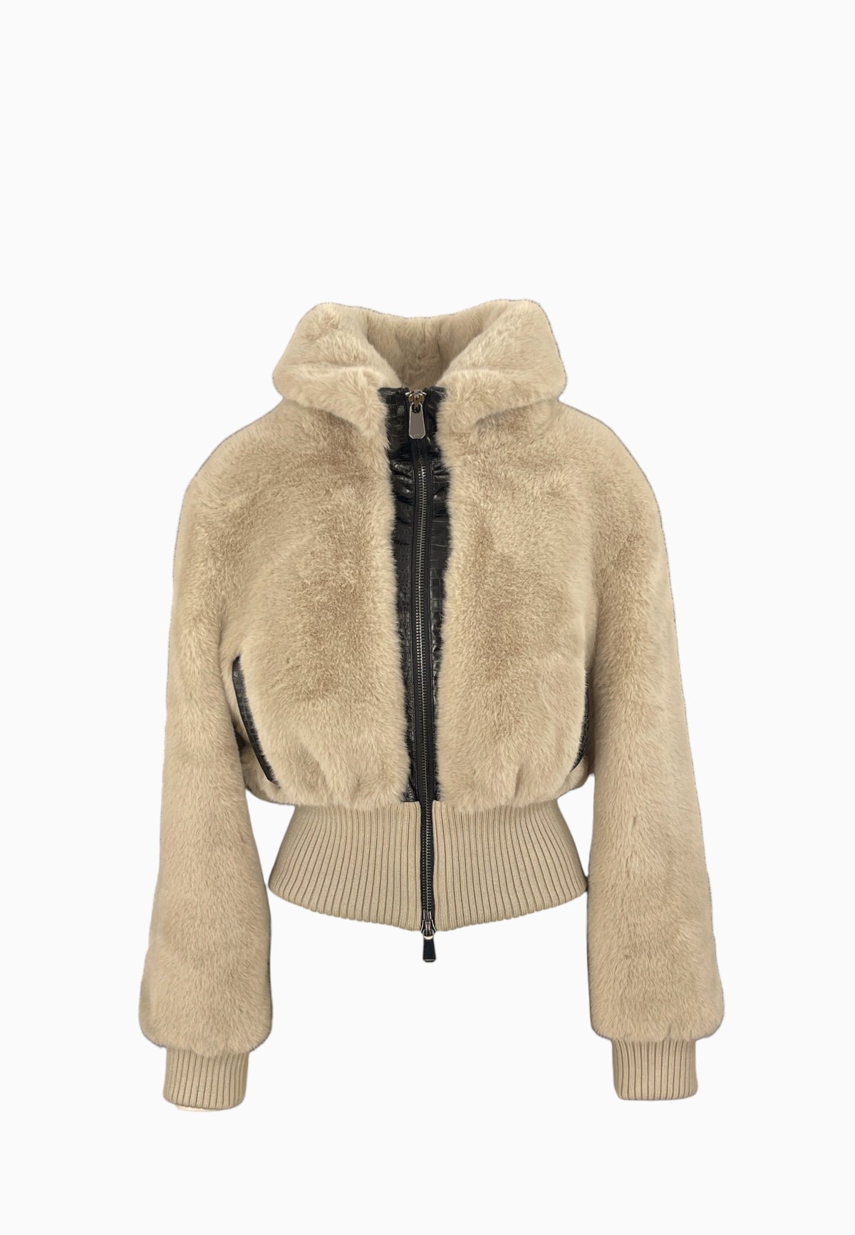 PINKO BAGELS BOMBER ASPEN VISONE