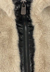 PINKO BAGELS BOMBER ASPEN VISONE