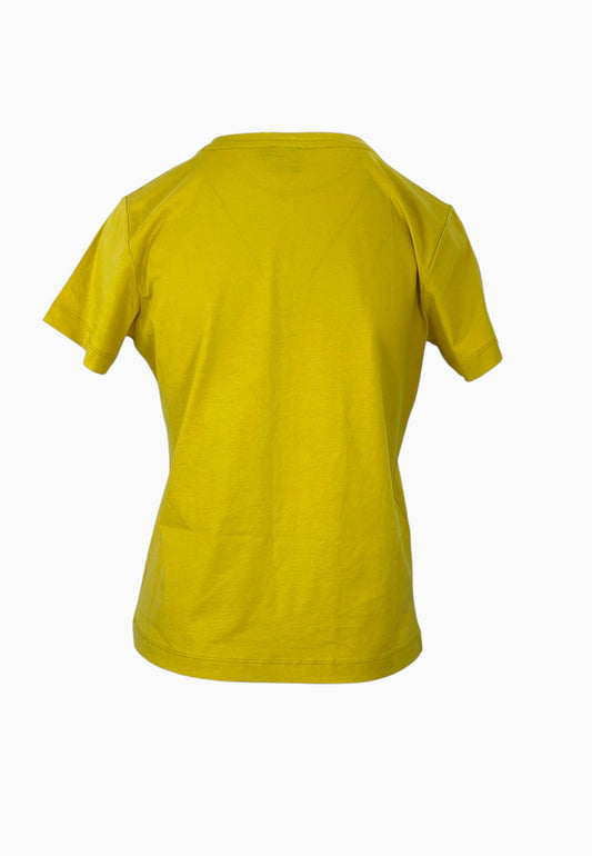 PINKO QUENTIN T-SHIRT RICAMO YELLOW
