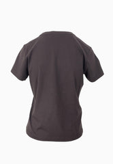 PINKO QUENTIN T-SHIRT LOGO BROWN