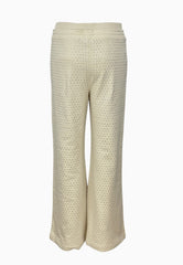 PINKO PASSEGGIATINA PANTALONE FELPA STRASS BEIGE