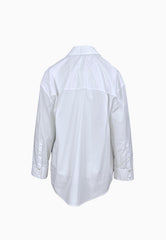 PINKO CAPIRAI CAMICIA RICAMO BIANCO