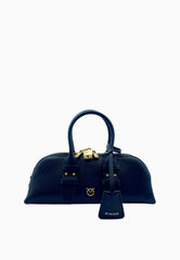PINKO BOWLING BAG HORIZONTAL NERO ORO