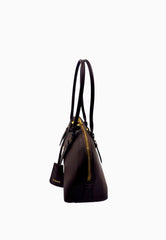 PINKO BOWLING HORIZONTAL BIG BORSA CASTANO