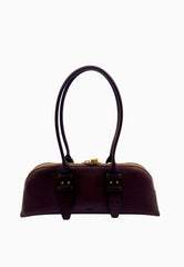 PINKO BOWLING HORIZONTAL BIG BORSA CASTANO