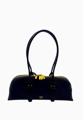 PINKO BOWLING HORIZONTAL BIG BORSA MORO