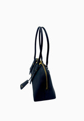 PINKO BOWLING HORIZONTAL BIG BORSA NERO ORO