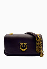 PINKO CLICK SOFT HORIZONTAL BORSA CASTANO