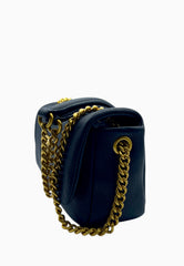 PINKO CLICK SOFT HORIZONTAL BORSA NERO ORO