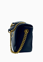 PINKO CLICK SOFT HORIZONTAL BORSA NERO ORO
