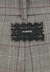 PINKO PLEIONE PANTALONE BEIGE BORDEAUX