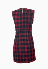 PINKO AMARANDA ABITI TWEED NERO ROSSO