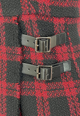 PINKO AMARANDA ABITI TWEED NERO ROSSO