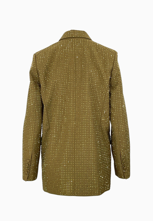 PINKO DELEDDA GIACCA FULL STRASS NOCE