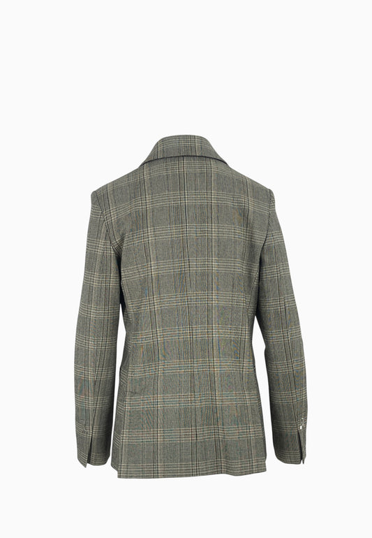 PATRIZIA PEPE GIACCA BROWN CHECK
