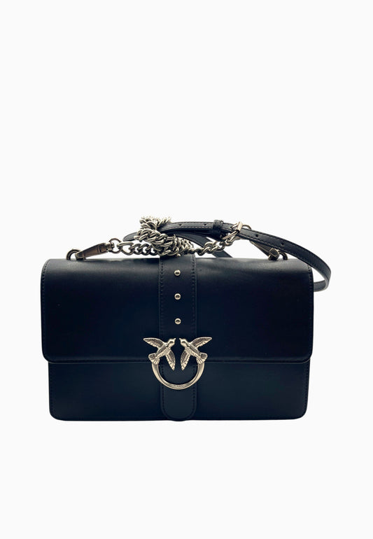PINKO LOVE ONE CLASSIC ST NERO ARGENTO