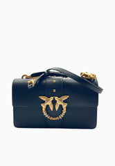 PINKO LOVE ONE MINI BUCKLE NERO ORO
