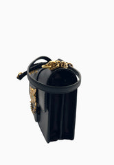 PINKO LOVE ONE MINI BUCKLE NERO ORO