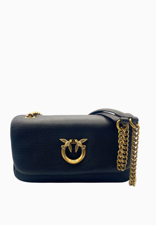 PINKO CLICK SOFT HORIZONTAL CHAIN MARRONE