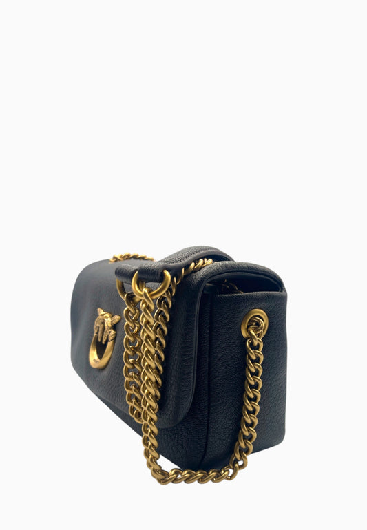 PINKO CLICK SOFT HORIZONTAL CHAIN MARRONE