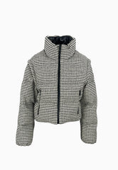 PINKO DABOECIA IMBOTTITO TWEED BIANCO NERO