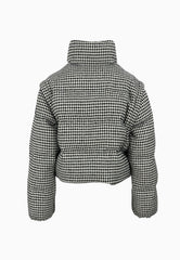 PINKO DABOECIA IMBOTTITO TWEED BIANCO NERO